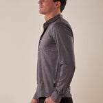 Camicia manica lunga micro piquet uomo. OC1S2S5C35 NERO OVER-D 