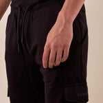 Pantalone lungo in felpa da uomo con tascone laterale. DM9204 NERO DATCH 