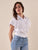 Camicia da donna senza maniche in cotone.