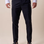 Pantalone chino slim fit con risvolto uomo. OE1S2S5P32 BLU OVER-D Uomo 