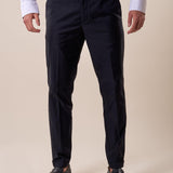 Pantalone chino slim fit con risvolto uomo. OE1S2S5P32 BLU OVER-D Uomo 