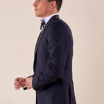 Abito smoking cerimonia elegante giacca monopetto uomo TM/NAPOLIPRS BLU MEDIO ITALIAN FORMAT 
