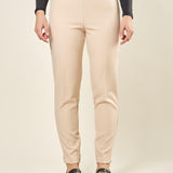 Pantalone donna in tessuto tecnico. Lunghezza alla caviglia con spacchetto laterale e zip invisibile. PA003491 ONICE ARTIGLI 