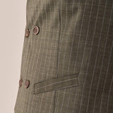 Gilet doppio petto rigato uomo. OE1S2S5I03 MILITARE OVER-D 