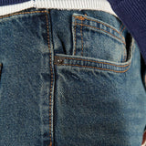 Jeans Uomo 5 Tasche Regular Fit Lavaggio Scuro. M49304 DENIM GUY Uomo 