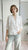 Camicia da donna a maniche lunghe con rouches PG120M BIANCO EXTASY Donna