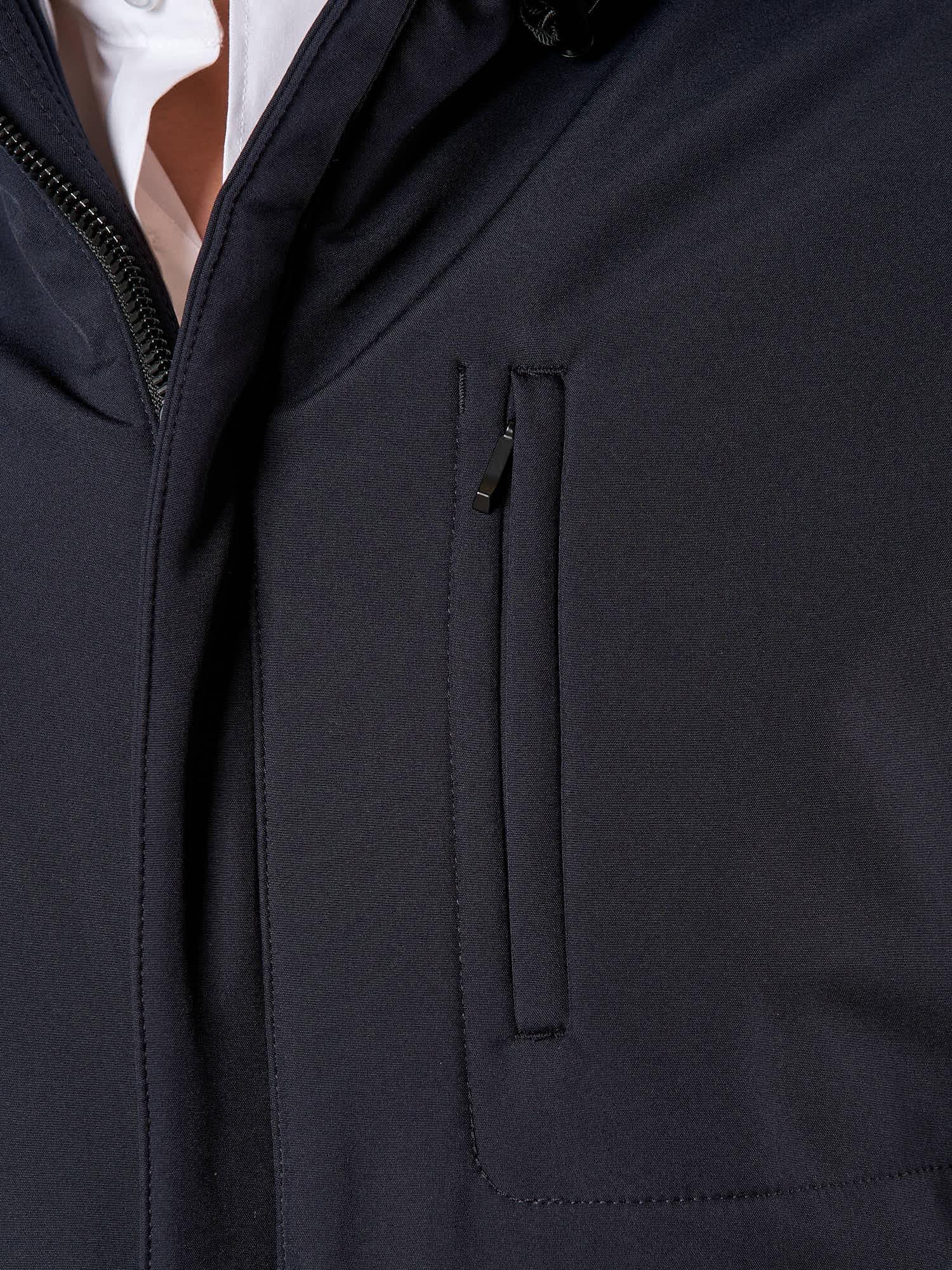 Giubbino Uomo con Cappuccio Antivento Tasca con Zip. GBI1616H BLU HAMAKI-HO 