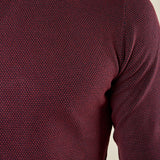 Maglia Uomo Girocollo Manica Lunga in Misto Viscosa con Micro Disegno CON/4034225 BAROLO CONSENSO 