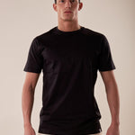 T-Shirt manica corta cotone mercerizzato uomo. OC1S2S5T10 NERO OVER-D 