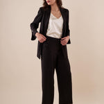 Giacca Donna blazer sfoderata elegante con dettagli raffinati. ROMI/3866 NERO ROMIHO 