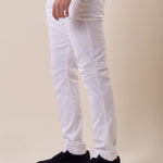 Pantalone tasca all'america cotone elasticizzato uomo. PSE1744H BIANCO HAMAKI-HO Uomo 