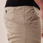 Pantalone tasca all'america cotone elasticizzato uomo. PSE1744H BEIGE HAMAKI-HO Uomo 