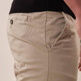 Pantalone tasca all'america cotone elasticizzato uomo. PSE1744H BEIGE HAMAKI-HO Uomo 