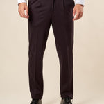 Pantalone da Uomo in Tessuto Punto Milano Pinces, Tasche allAmericana ed Elastico Dietro per Comfort e Stile. PSI1800H NERO HAMAKI-HO 