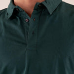 Polo manica corta cotone mercerizzato uomo. DM9291 HUNTER GREEN DATCH Uomo 