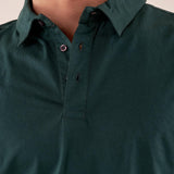 Polo manica corta cotone mercerizzato uomo. DM9291 HUNTER GREEN DATCH Uomo 