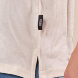 Polo manica corta cotone elasticizzato. DM1881 LUNAR WHITE DATCH 