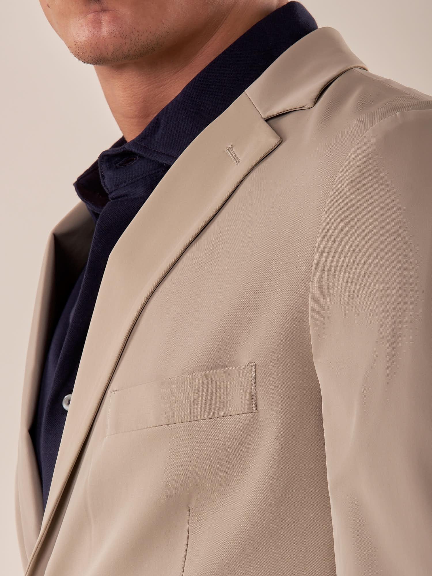 Giacca tessuto tecnico stretch no stiro uomo. GAE1596H BEIGE HAMAKI-HO Uomo 