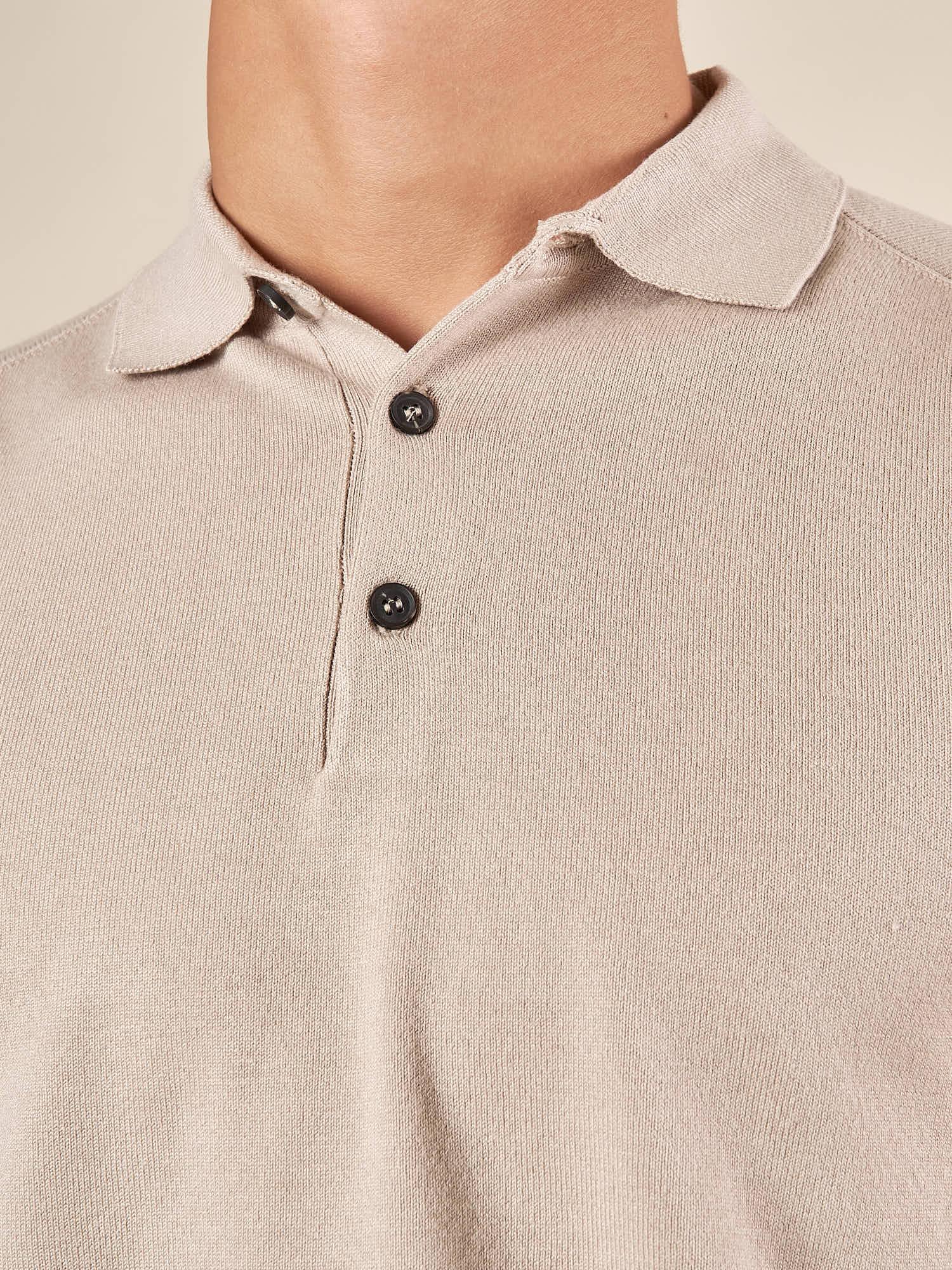 Polo uomo manica lunga in misto viscosa Eleganza casual e comfort naturale. CON/3020900 PANAMA CONFAB 