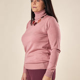 Dolcevita Donna Curvy in viscosa manica lunga basico ed essenziale. F712YBF02L CIPOLLA Lizalù 