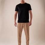 T-Shirt manica corta 100% cotone mercerizzato uomo. DM9302 NERO DATCH 