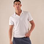Polo Uomo Tecnica a Manica Corta  Traspirante, Leggera e ad Alte Prestazioni. M48962 OFF WHITE SUPERIOR VINTAGE 