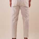 Pantalone da Uomo in misto lino con tasche allamericana e mezza molla sul retro. PSE1766H BEIGE HAMAKI-HO 