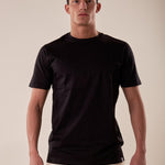 T-Shirt manica corta cotone mercerizzato uomo. OC1S2S5T10 NERO OVER-D Uomo 
