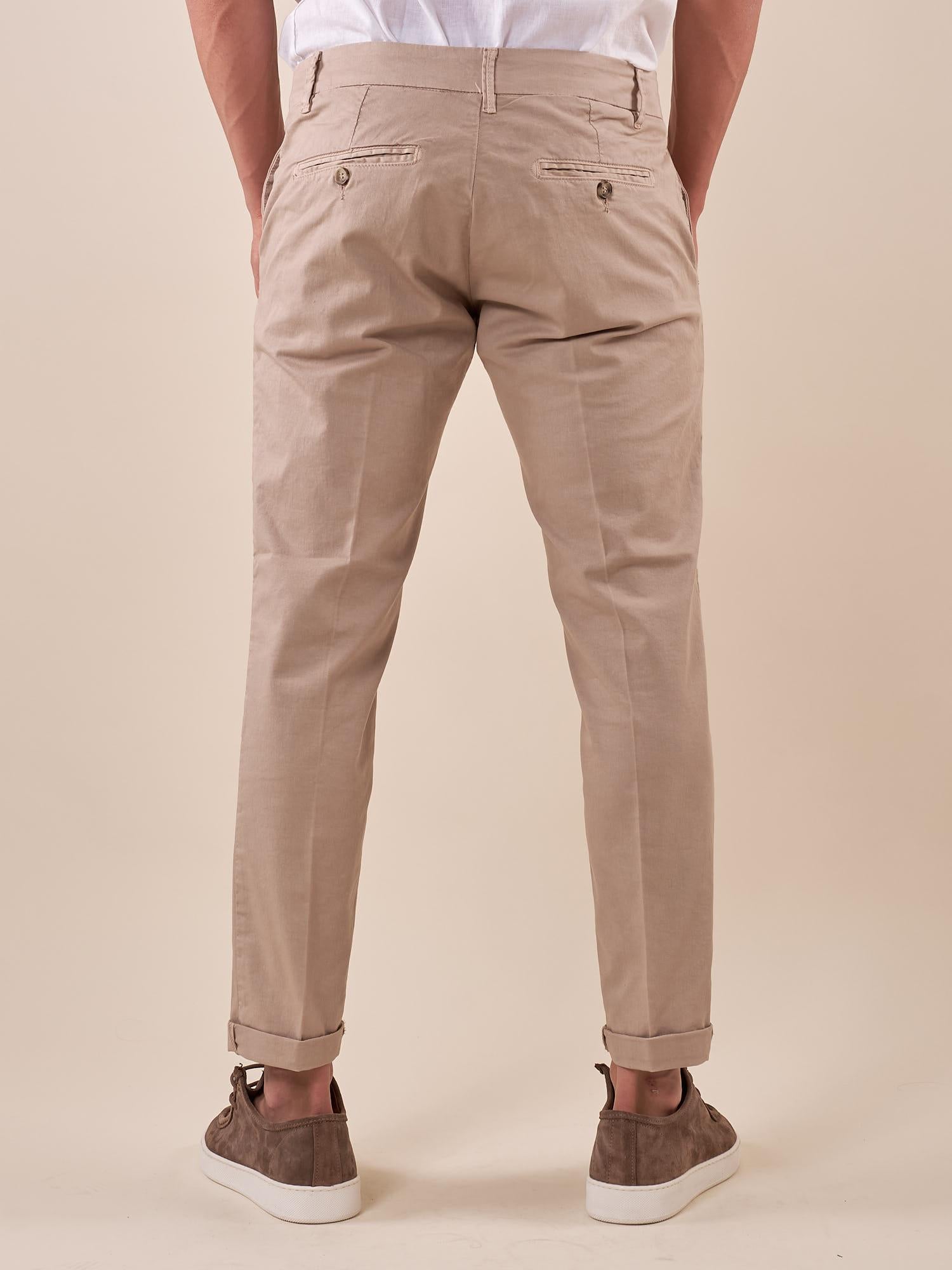 Pantalone Uomo Capri Slim in Cotone Elasticizzato con Tasche allAmericana GPE500 SABBIA BLACKSUNDAY 
