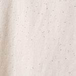 Maglia Donna Curvy in Viscosa  Scollo a V, Manica Raglan e Micro Paillettes Tono su Tono. F768YBFAZ23804 CREMA Lizalù 