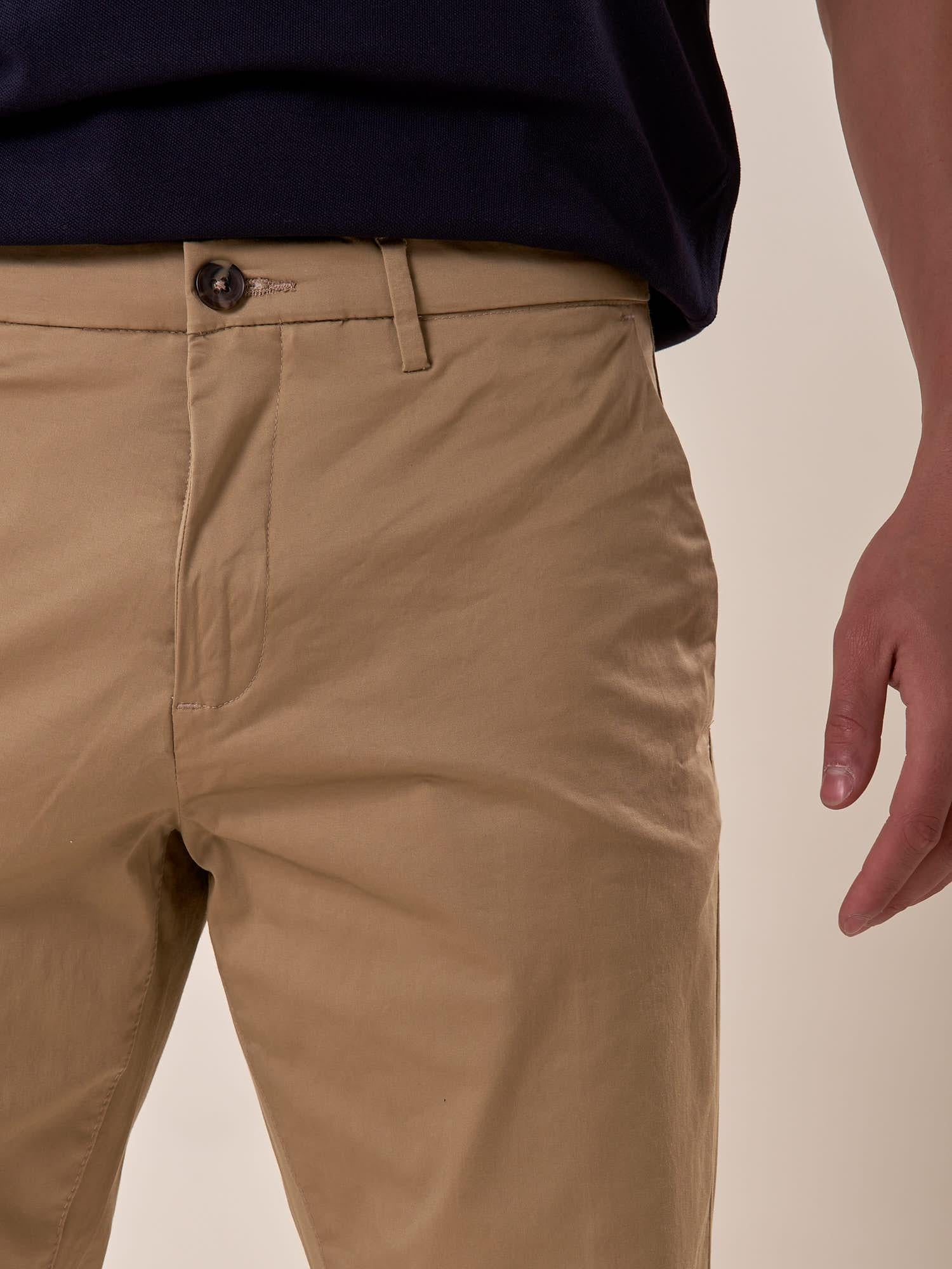 Pantalone modello chino tessuto raso satin tasca all'americana uomo. CON2517425 SAFARI CONSENSO 