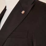 Abito da uomo doppio petto regular fit con tasche con pattina. OC1F2W5A01 NERO OVER-D 