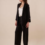 Giacca Donna blazer sfoderata elegante con dettagli raffinati. ROMI/3866 NERO ROMIHO 