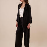 Giacca Donna blazer sfoderata elegante con dettagli raffinati. ROMI/3866 NERO ROMIHO 