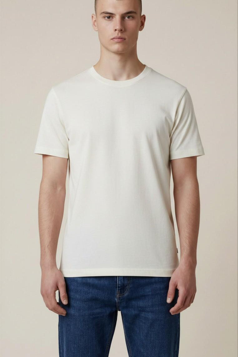 T-Shirt Uomo a Manica Corta in Tessuto Tecnico Traspirante M49930 OFF WHITE SUPERIOR VINTAGE Uomo 