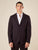Giacca da Uomo in Tessuto Punto Milano  Comfort Elegante con Tasche a Toppa.