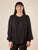 Blusa Donna Curvy Girocollo  Manica Lunga con Dettaglio Gioiello e Pience Frontali.