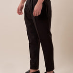 Pantalone doppio bottone tasca america con fibbie laterali uomo. GPE511 NERO BLACKSUNDAY 
