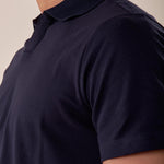 Polo manica corta collo derby piquet stretch uomo. CON2804425 NAVY CONSENSO Uomo 