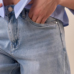 Bermuda Donna lungo in jeans bermudone. SJ1499 JEANS ADORO 