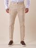 Men's slim fit chino trousers with turn-ups.