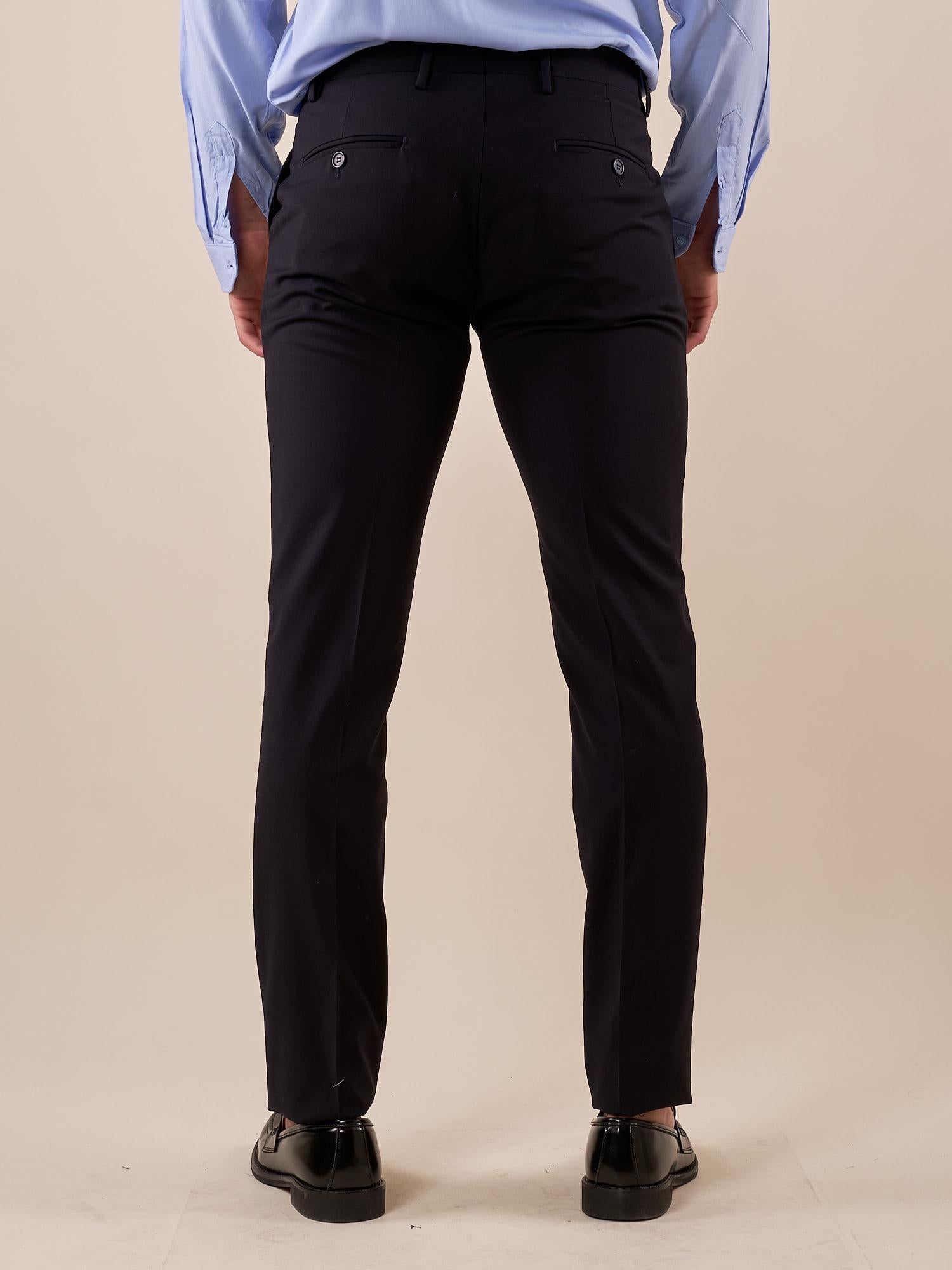 Pantalone da Uomo classico slim fit tasche all'americana. TM/NAP/D/7PANT BLU ITALIAN FORMAT 