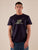 T-shirt Uomo manica corta in cotone 100% con logo stampato a contrastoa TS616035 BLU Henry Cotton's Uomo