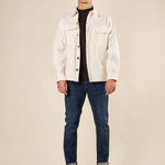 Giubbino Uomo Over Shirt Worker in Velluto. GBI1630H OFF WHITE HAMAKI-HO 