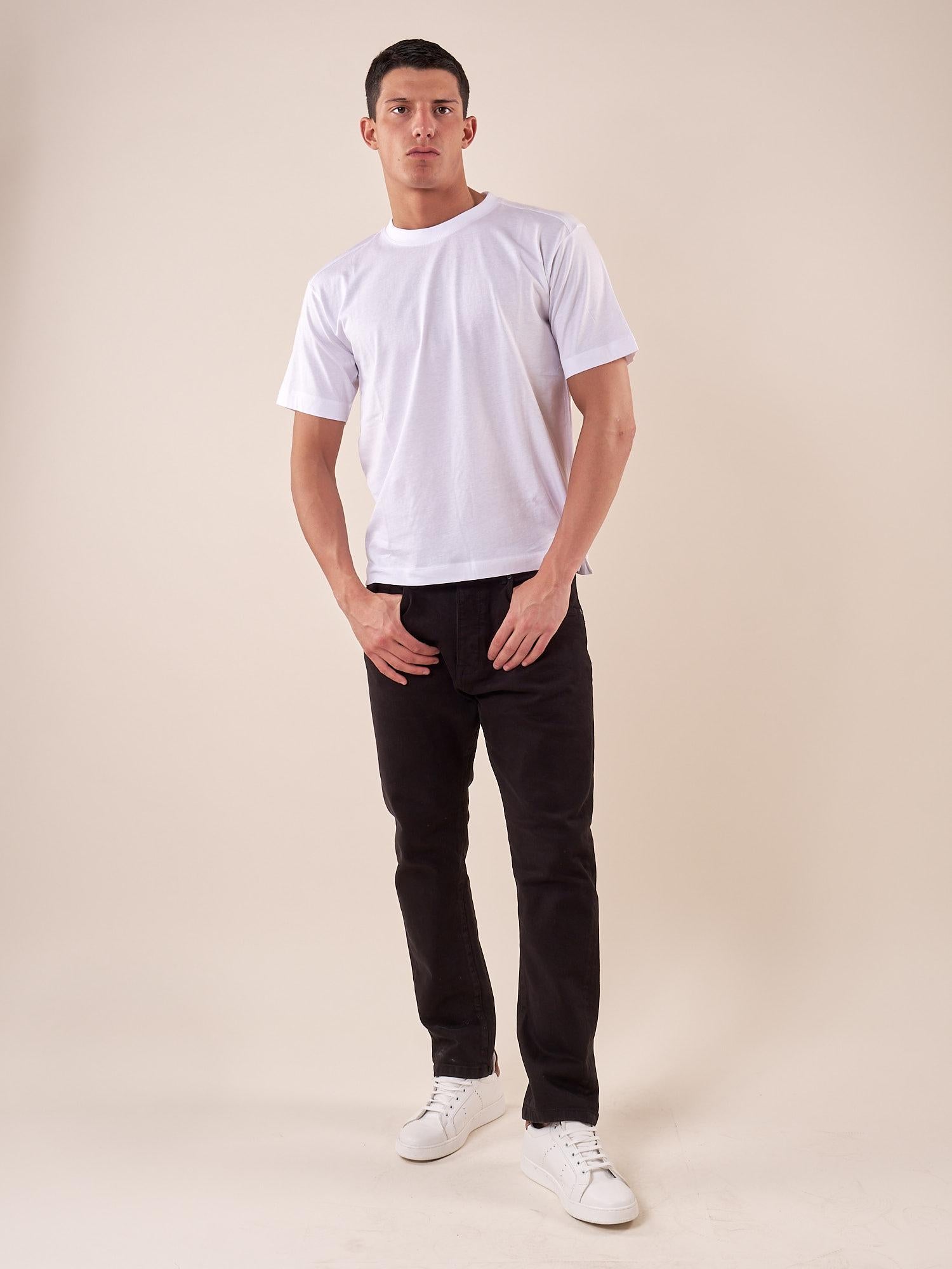 Pantalone 5 tasche cotone bull uomo. OE1S2S5P11 NERO OVER-D Uomo 