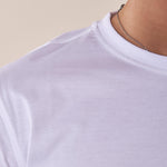 T-Shirt manica corta 100% cotone mercerizzato uomo. DM9302 BIANCO DATCH 