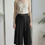 Pantalone Donna Modello Gonna-Pantalone con Tasca allAmericana e Due Pences PG126G NERO EXTASY 