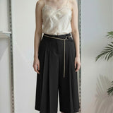 Pantalone Donna Modello Gonna-Pantalone con Tasca allAmericana e Due Pences PG126G NERO EXTASY 