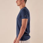 T-shirt uomo manica corta in cotone con logo tono su tono DM9056 DARK POWERED DATCH 