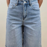 Bermudone Donna in Jeans Largo Elasticizzato FAR/L1182 JEANS FARFALLINA 